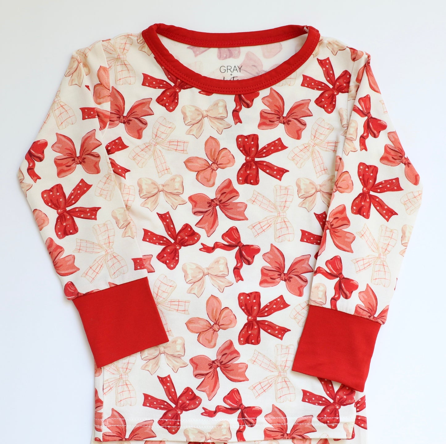 RED BOWS TWO-PIECE SET